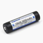 18650 Keeppower Panasonic 3600 mAh 7A Li-Ion akku 3,7 V suojapiirillä (button-top)