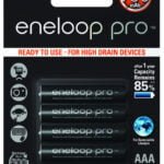 4kpl AAA Eneloop Pro 930 mAh NiMH-akut myymäläpakkauksessa