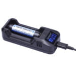 Keeppower L1 1-paikkainen Li-Ion USB-digilaturi esim. 18650 18490 18350 14500 16340 26650