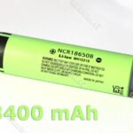Panasonic NCR18650B 3400 mAh Li-Ion 3,6 V akkukenno - Ei suojapiiriä - Flat-top