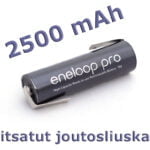 Eneloop Pro AA Juotoskorvakkeilla 1 kpl
