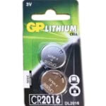GP CR2016 litiumparisto 3V - 2 kpl pakkaus - Made in Japan!