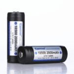 18500 Keeppower 2000 mAh Li-Ion akku 3,7 V P1850C2 - Suojapiirillä - Button-top