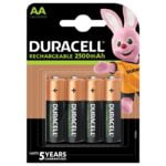 4 AA 2500 mAh Duracell Recharge NiMH-akut