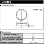 Panasonic CR2450 bulk - 3V litium nappiparisto, irtoparisto