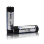 14500 Li-Ion Akku KeepPower 1100 mAh - Suojapiirillä, 1 kpl