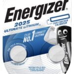 Energizer CR2025 Ultimate Lithium 3V Nappiparisto - 2kpl pakkaus