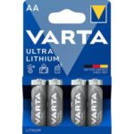 4 kpl AA LR6 Varta 6061 Ultra Lithium 1,5 V litiumparistot