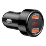 Baseus Magic autolaturi CCMLC20A-01 45W 2x USB QC3.0 diginäyttö musta