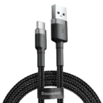 Baseus USB-A - USB-C johto 2A punottu CATKLF-CG1- Pituus 2m - Musta