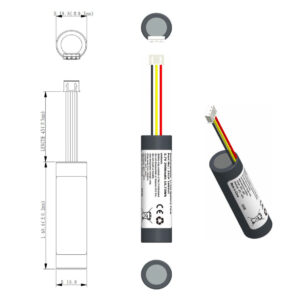 18650 li-ion akku 2900mAh 3,6V - laaja lämpötila-alue - XHP-3 liitin