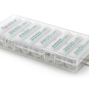 8x AA pariston tai 14500 akun kotelo - Läpinäkyvää muovia