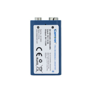 Keeppower 9V1350C ladattava 9V akku 480 mAh USB-C - 1 kpl
