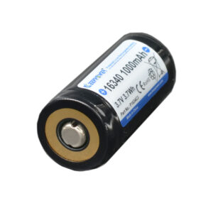 Erikoisakku 16340 - KeepPower P1634C3 1000 mAh 3,7V - 1 kpl - plus / miinus samassa päässä!