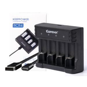 Keeppower RCR4 16340 laturi 4-slot charger 4-paikkainen
